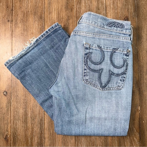 Express DPD Bootcut Jeans Low Rise Y2K Blue - Picture 2 of 10